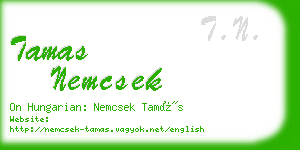 tamas nemcsek business card